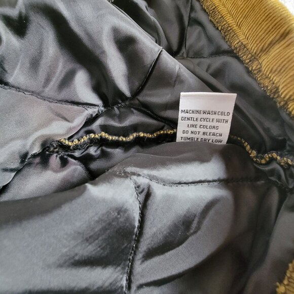 Habitat Womens Quilted Corduroy Vest Size Large Tan Cotton Button Front Pockets - Picture 5 of 9